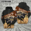 Uni Lowline Angus On Farm Custom Name Printed 3D Black Hoodie