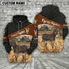 Uni Donkey On Farm Custom Name Printed 3D Black Hoodie