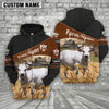 Uni Piedmontese On Farm Custom Name Printed 3D Black Hoodie