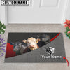 Uni Black Angus And Hereford Metal Pattern Doormat