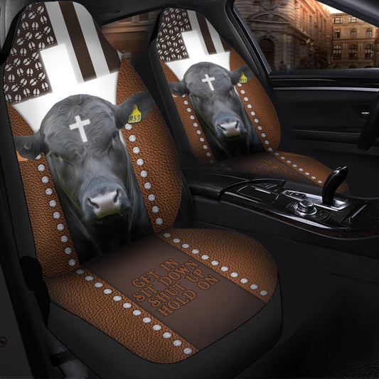 Uni Jesus Brangus Pattern Car Seat Cover Set