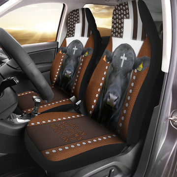 Uni Jesus Brangus Pattern Car Seat Cover Set