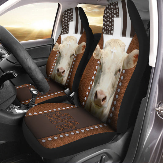 Uni Jesus Charolais Pattern Car Seat Cover Set