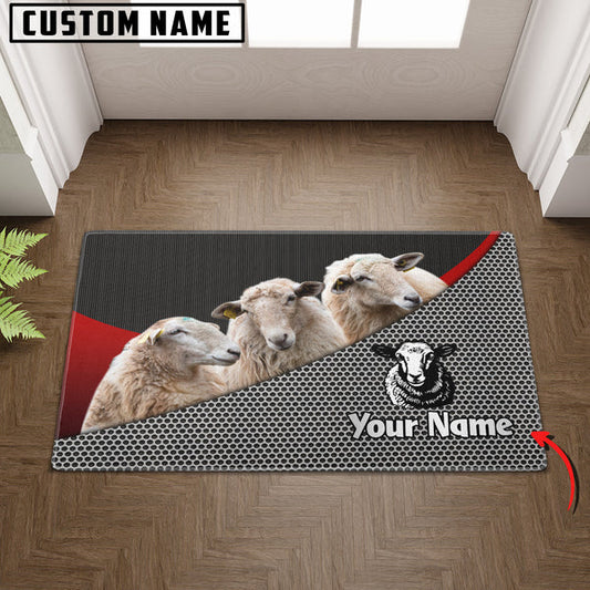 Uni Hair Sheep Metal Pattern Doormat