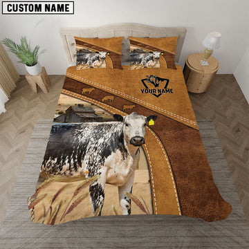 Uni Speckle Park Cattle Customized Bedding set