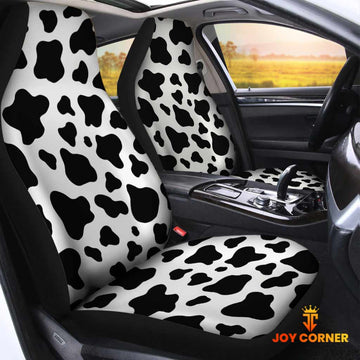 Uni Farm Cow Pattern 3D Car Seat Cover Set (2PCS)