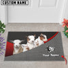 Uni Pygmy Goats Metal Pattern Doormat