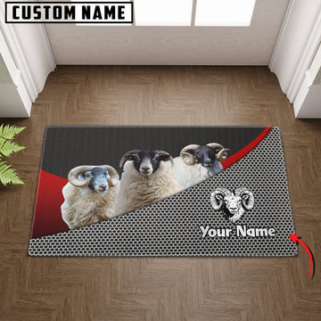 Uni Blackface Sheep Metal Pattern Doormat