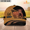 Uni Custom Name Red Angus Cattle Cap