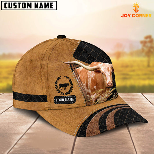 Uni Custom Name Texas Longhorn Cattle Cap