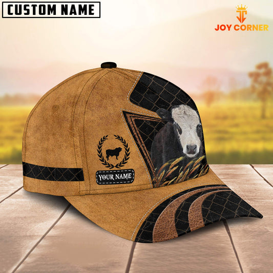 Uni Custom Name Black Hereford Cattle Cap