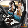 Uni Horse Pattern Customized Name Dairy Cow Car Seat Cover Set