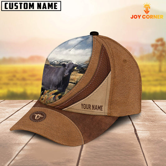 Uni Custom Name Black Angus Brown Classic Cap