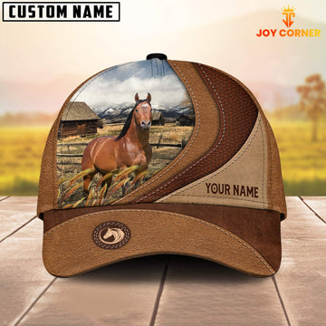 Uni Custom Name Horse Brown Classic Cap