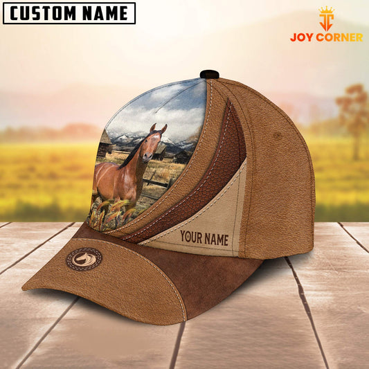 Uni Custom Name Horse Brown Classic Cap