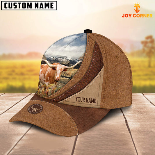 Uni Custom Name Texas Longhorn Brown Classic Cap