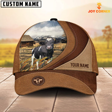 Uni Custom Name Holstein Brown Classic Cap