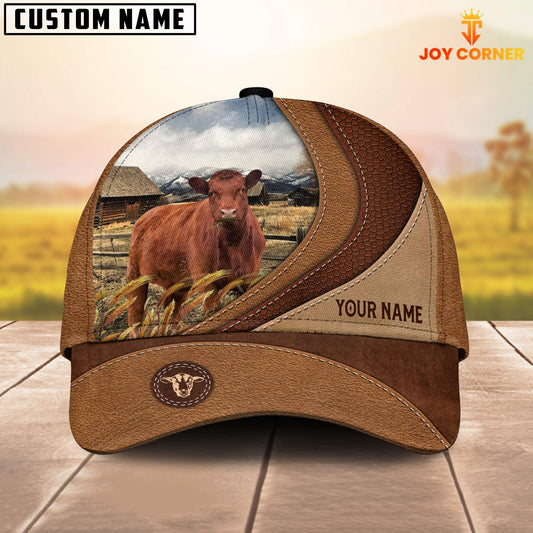 Uni Custom Name Red Angus Brown Classic Cap