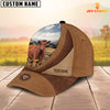 Uni Custom Name Red Angus Brown Classic Cap