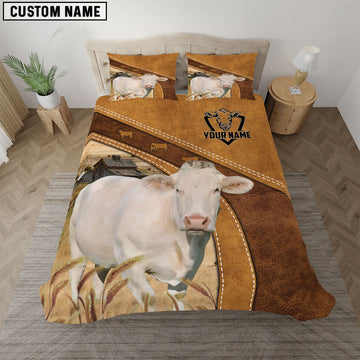Uni Charolais Cattle Customized Bedding Set T1