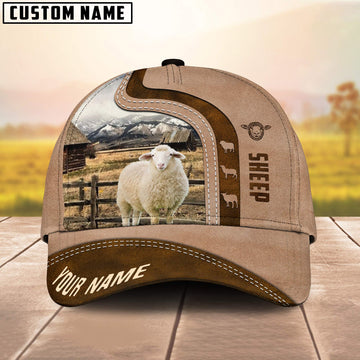 Uni Custom Name Sheep Cattle Light Brown Cap