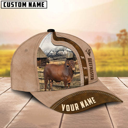 Uni Custom Name Beefmaster Cattle Light Brown Cap