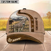 Uni Custom Name Brown Swiss Cattle Light Brown Cap