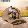 Uni Custom Name Bison Cattle Light Brown Cap