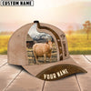 Uni Custom Name Limousin Cattle Light Brown Cap