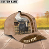 Uni Custom Name Blaze Face Simmental Light Brown Cap