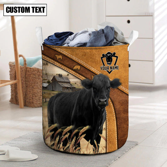 Uni  Black angus Cattle Brown Custom Name  Basket