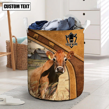 Uni Jersey Cattle Brown Custom Name Basket