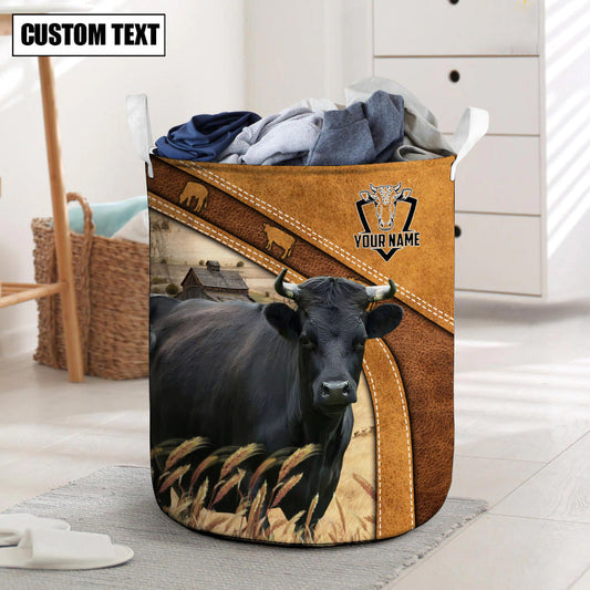 Uni Dexter Cattle Brown Custom Name Basket