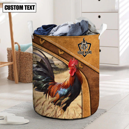Uni Chicken Brown Custom Name Basket