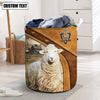 Uni Sheep Brown Custom Name Basket