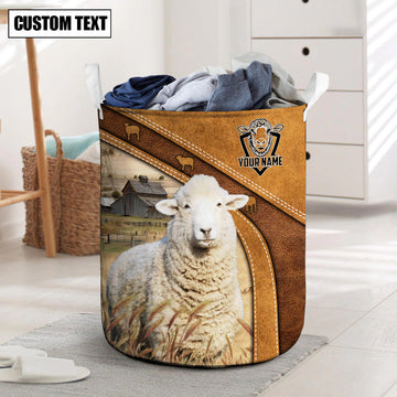 Uni Sheep Brown Custom Name Basket