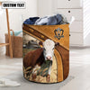 Uni Hereford Cattle Brown Custom Name Basket