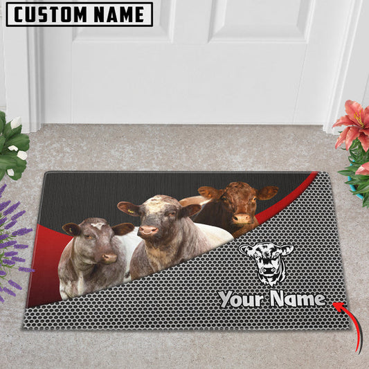 Uni Shorthorn Metal Pattern Doormat