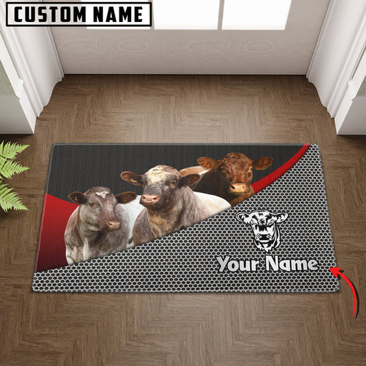 Uni Shorthorn Metal Pattern Doormat