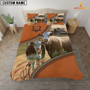 Uni Simmental On The Farm Customized Name 3D Bedding Set