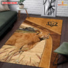 Uni Limousin Farming Brown Personalized Name 3D Rug