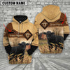 Uni Black Angus On Farms Custom Name Printed 3D Hoodie