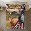 Uni Limousin 3D US Flag Bedding Set