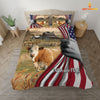 Uni Simmental 3D US Flag Bedding Set