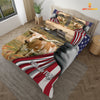 Uni  Texas Longhorn 3D US Flag Bedding Set