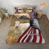 Uni Charolais 3D US Flag Bedding Set