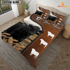 Uni Black Angus On Farm Brown 3D Bedding Set