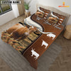 Uni Texas Longhorn On Farm Brown 3D Bedding Set