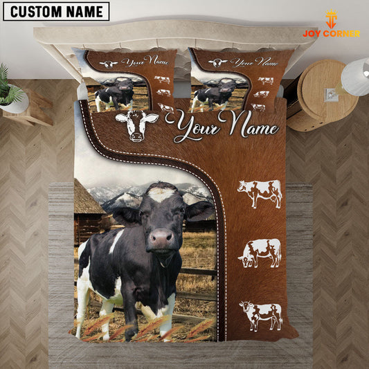 Uni Holstein On Farm Brown 3D Bedding Set