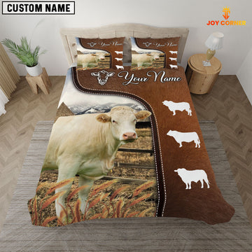 Uni Charolais On Farm Brown 3D Bedding Set